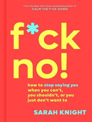 cover image of F*ck No!